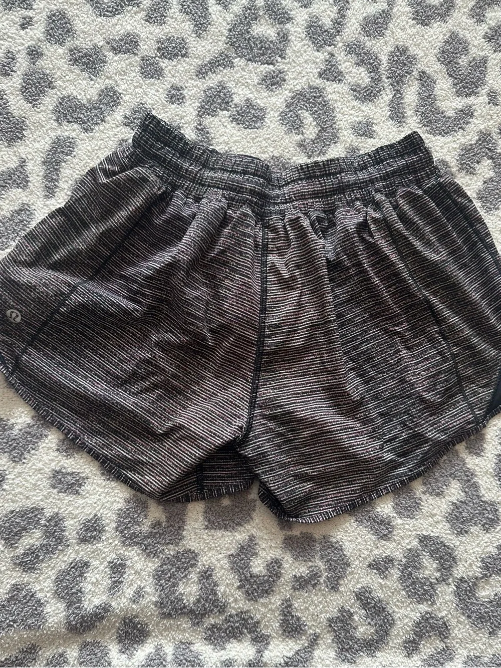 lululemon x peloton athletica Black Marled Running Shorts